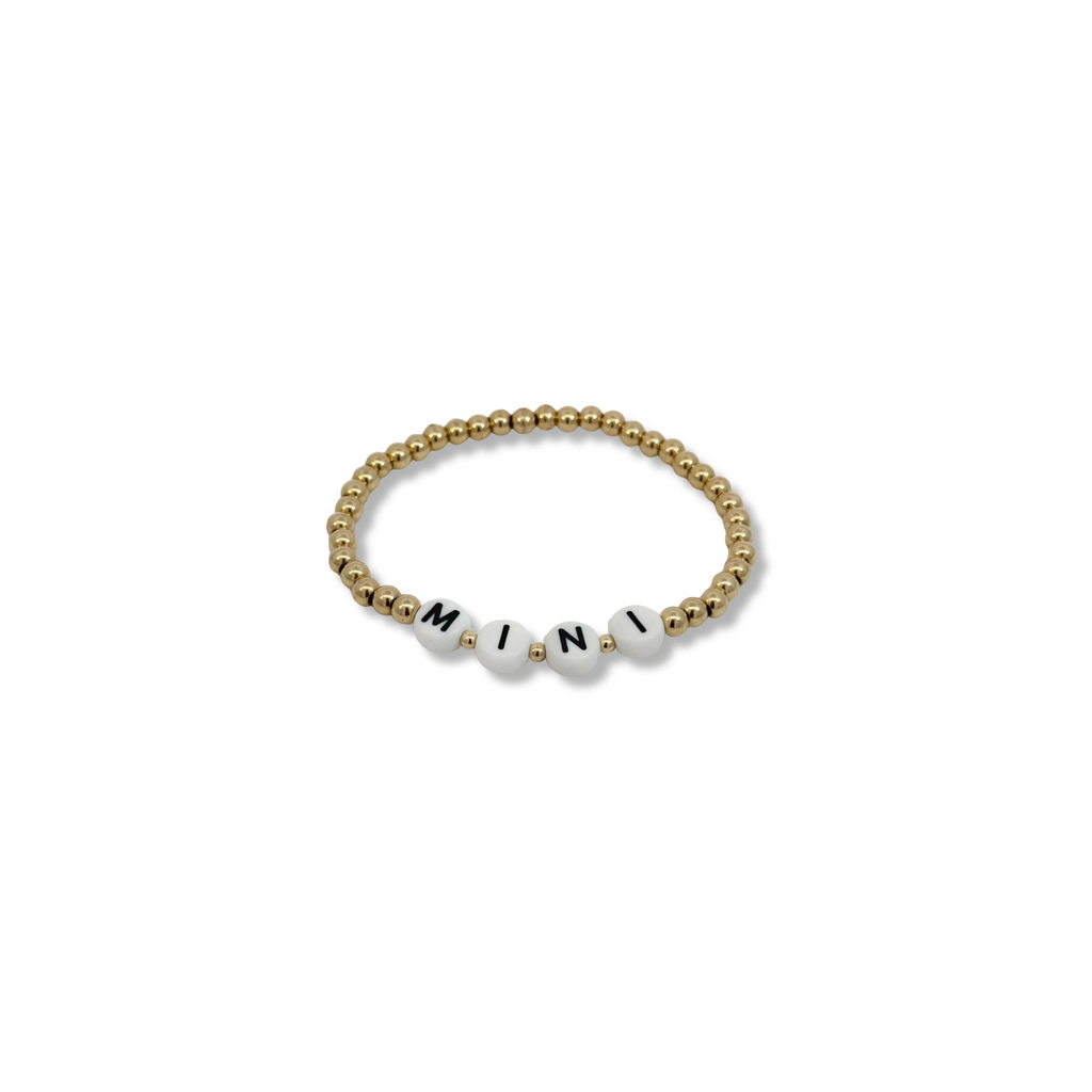 Mini Personalized Bead Stretch Bracelet