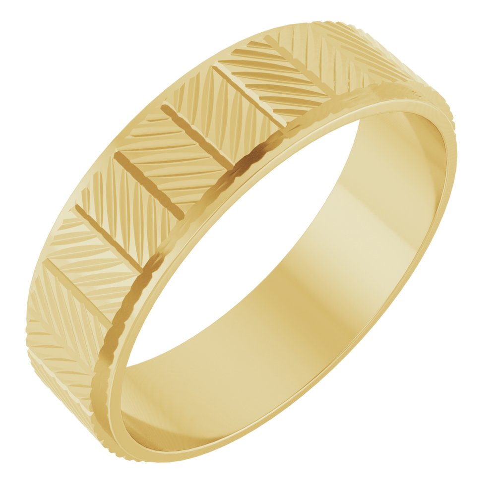 Chevron Grooved Band