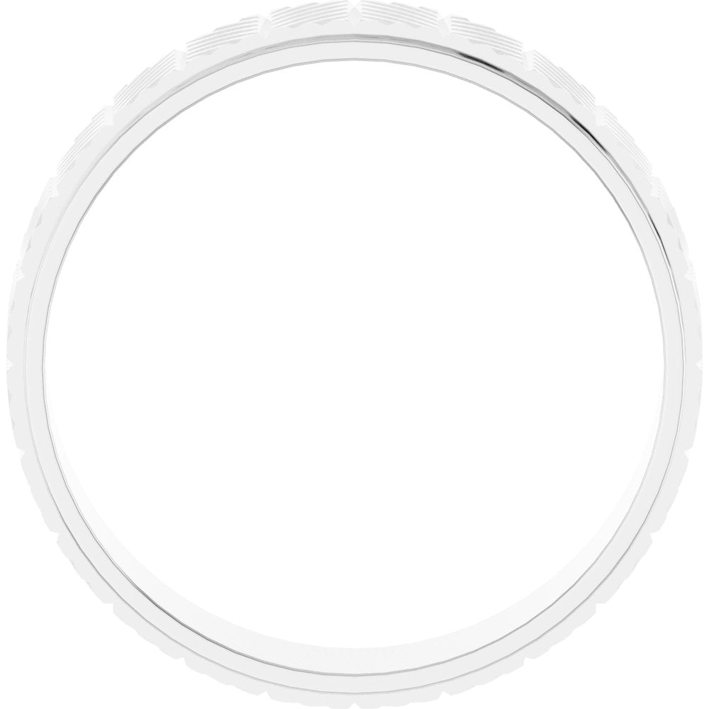 Chevron Grooved Band