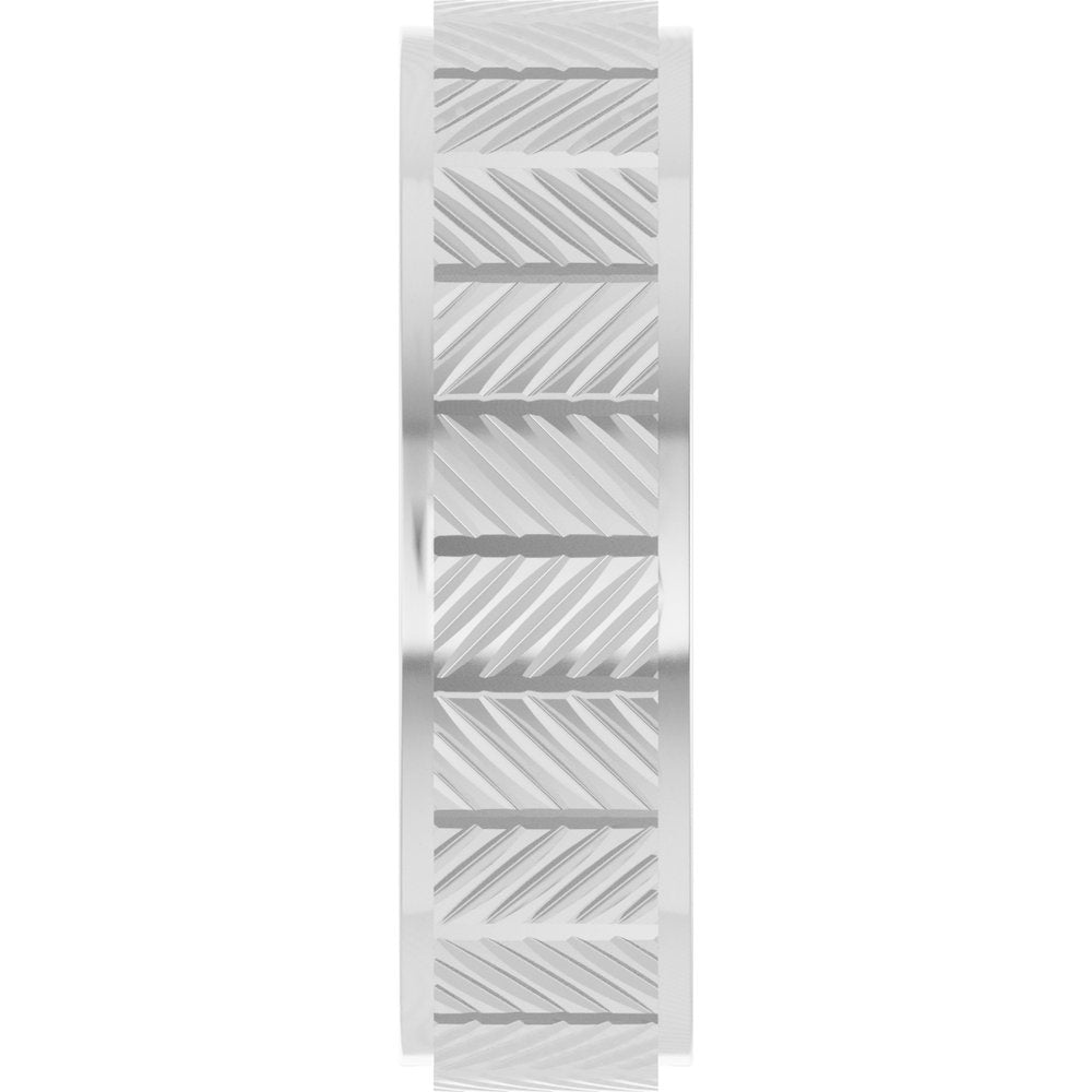 Chevron Grooved Band