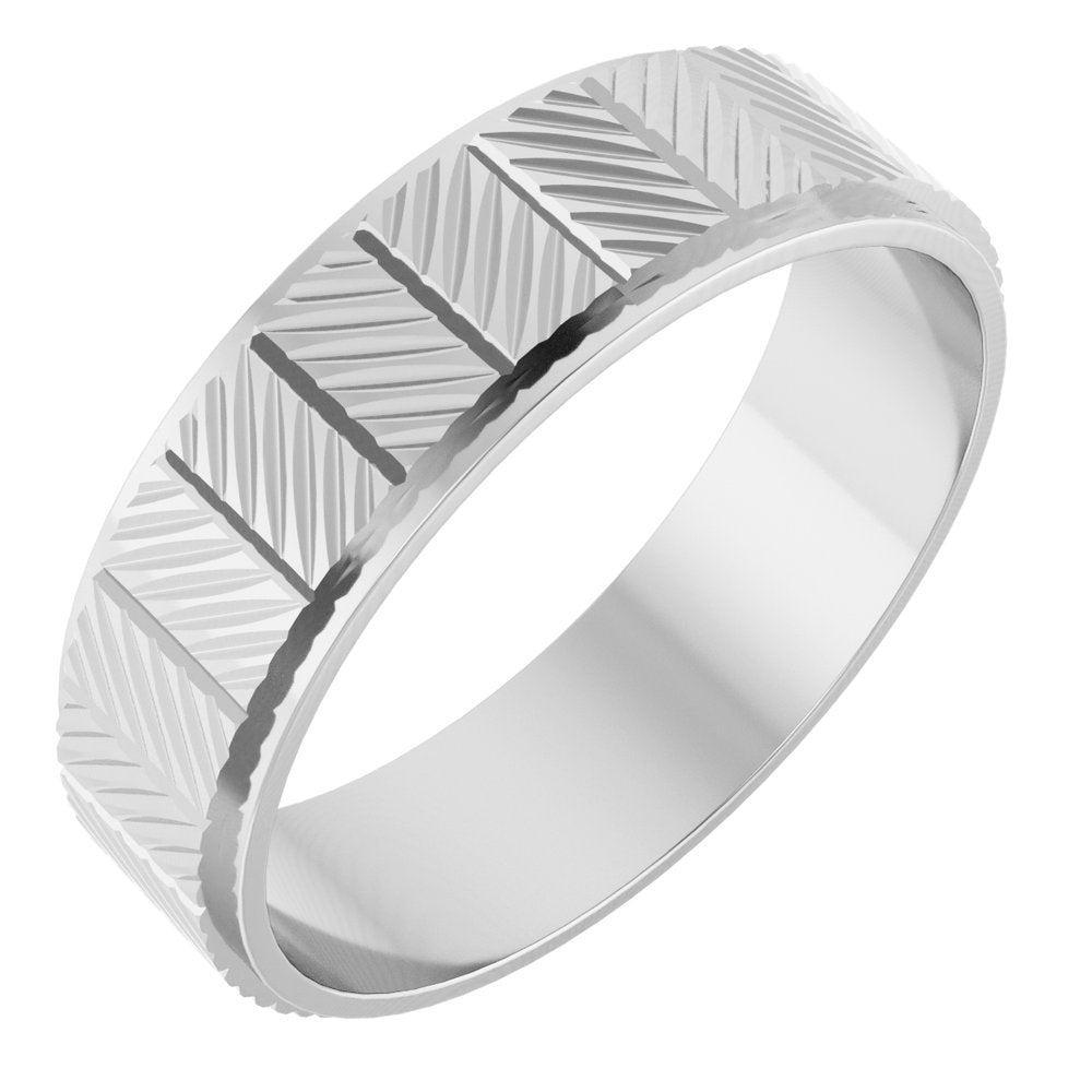 Chevron Grooved Band