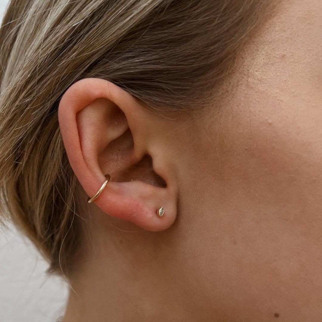 Diamond Marquise Flat Back Studs - Nashelle