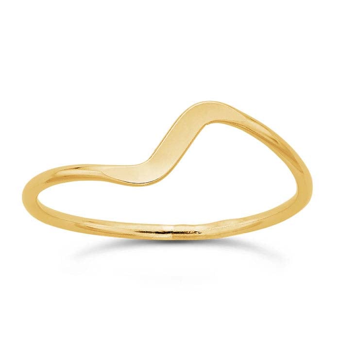 Flat Wave Band Ring