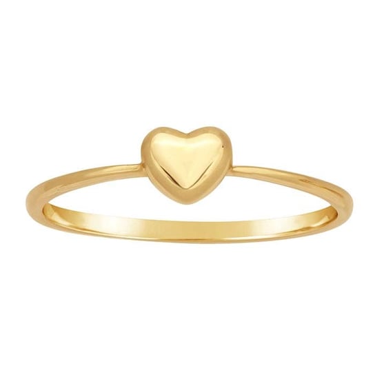 Puffed Heart Stacking Ring