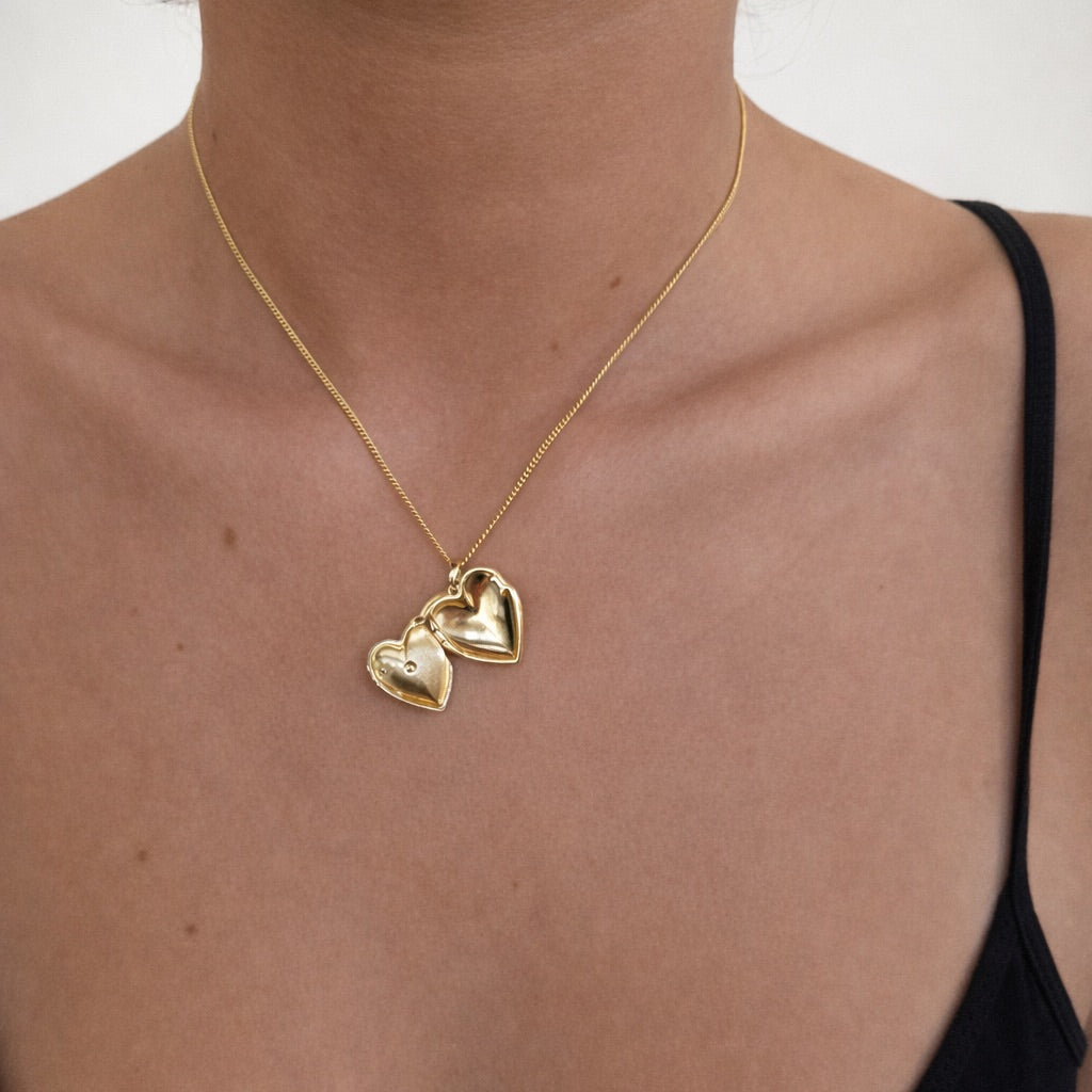 CZ Heart Locket Charm