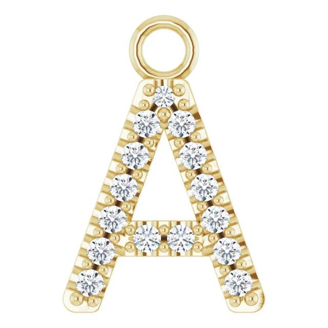 Diamond Letter Pendant - Nashelle