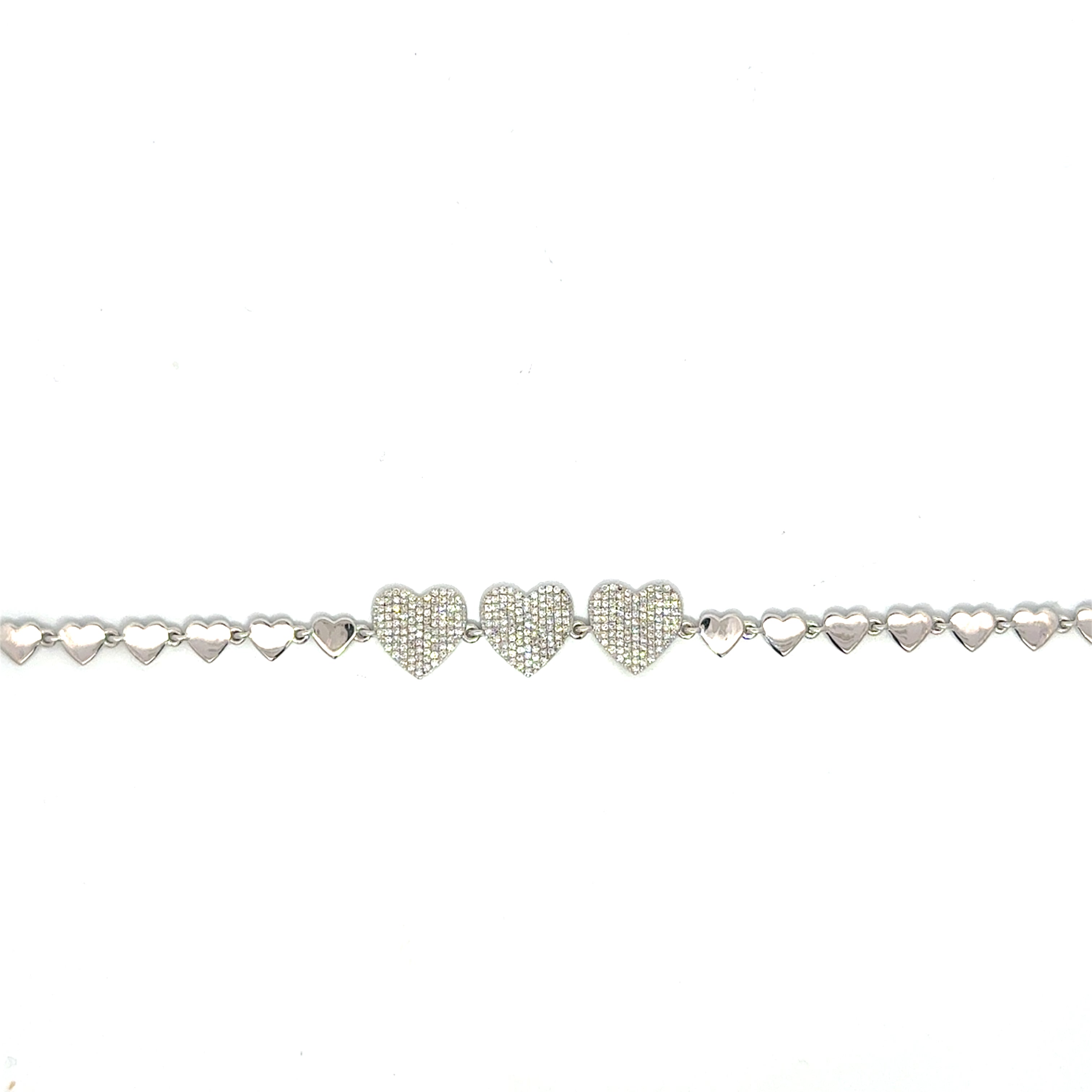 Locking Hearts Diamond Bracelet