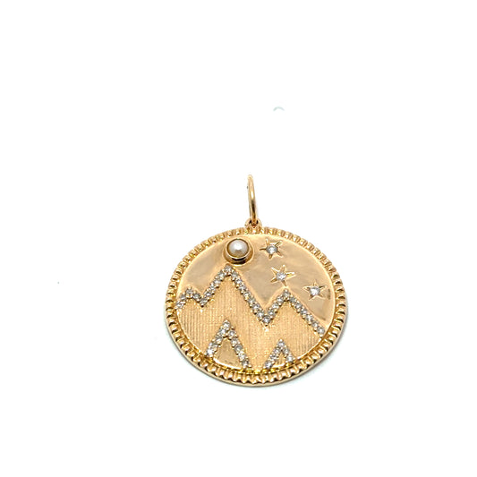 Diamond and Pearl Mountain Charm