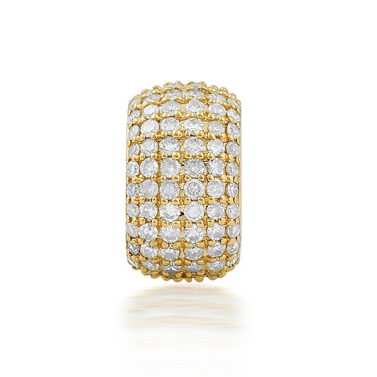 14k Diamond Bead