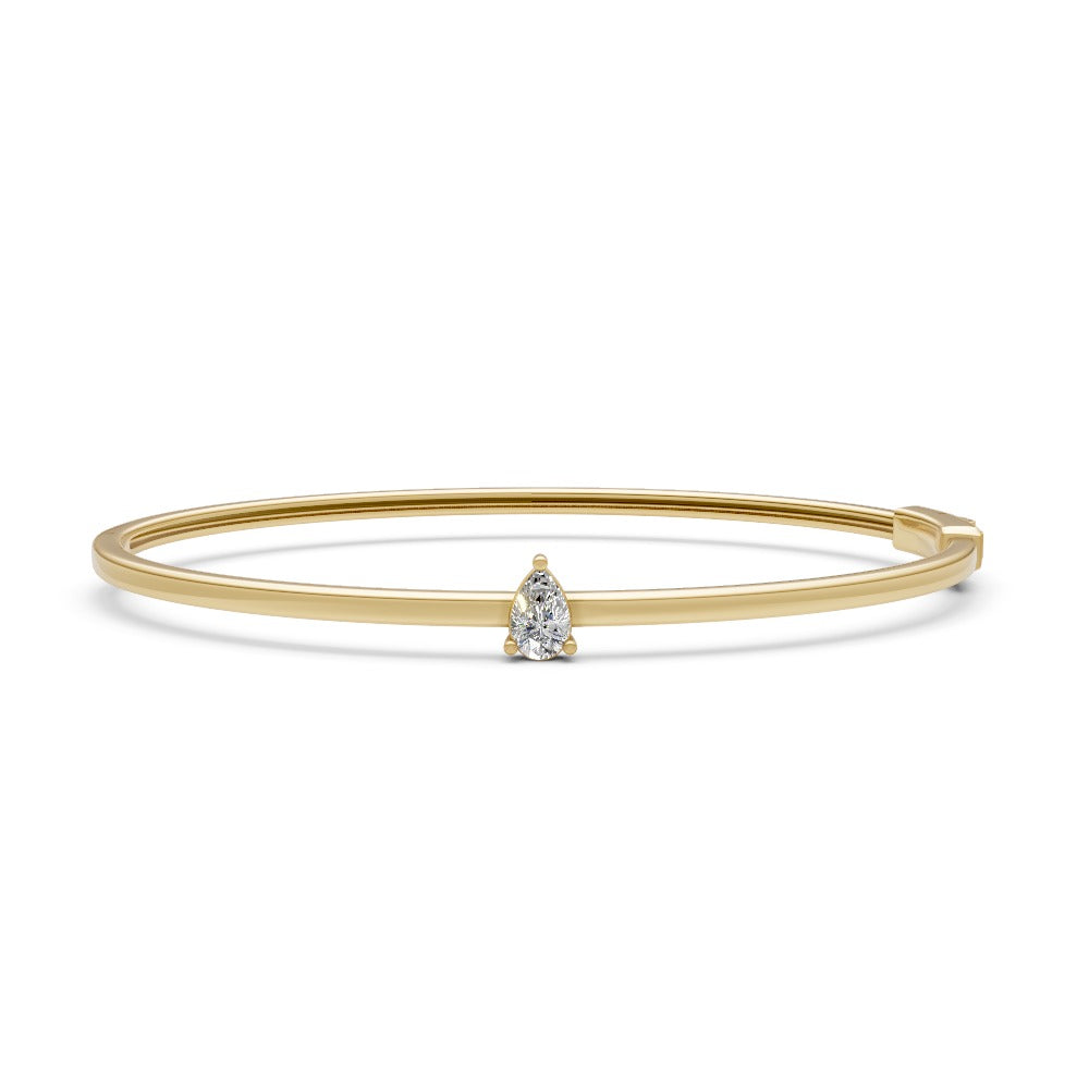 Pear Cut Diamond Bangle