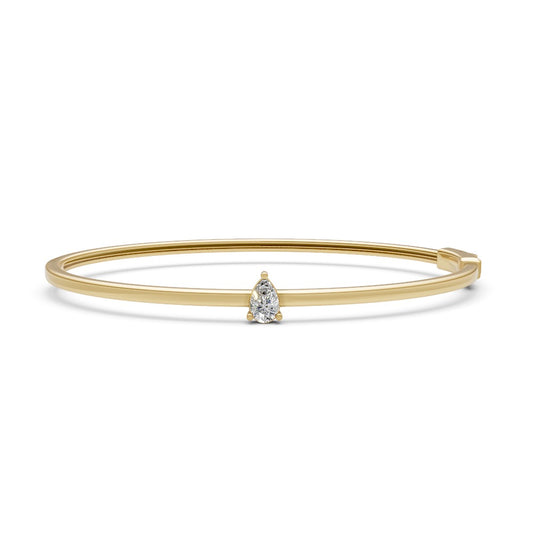 Pear Cut Diamond Bangle