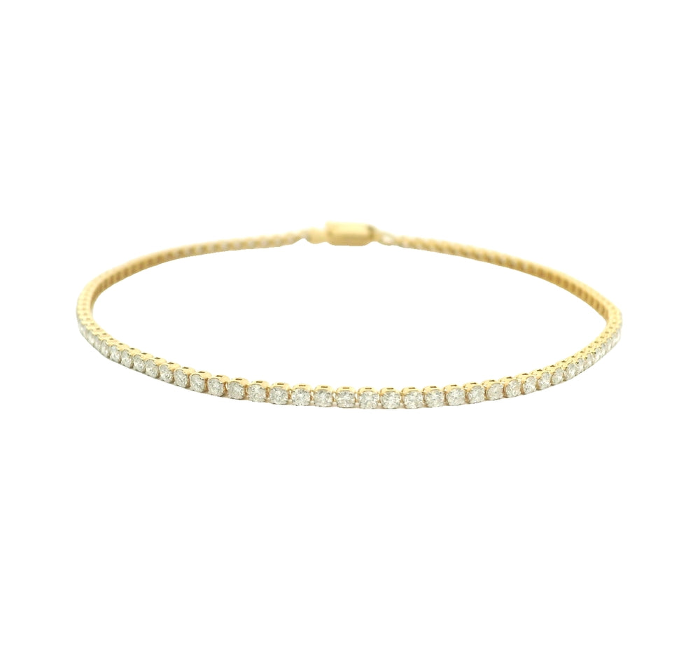 14K Gold Minimal Slim Oval Bangle Bracelet