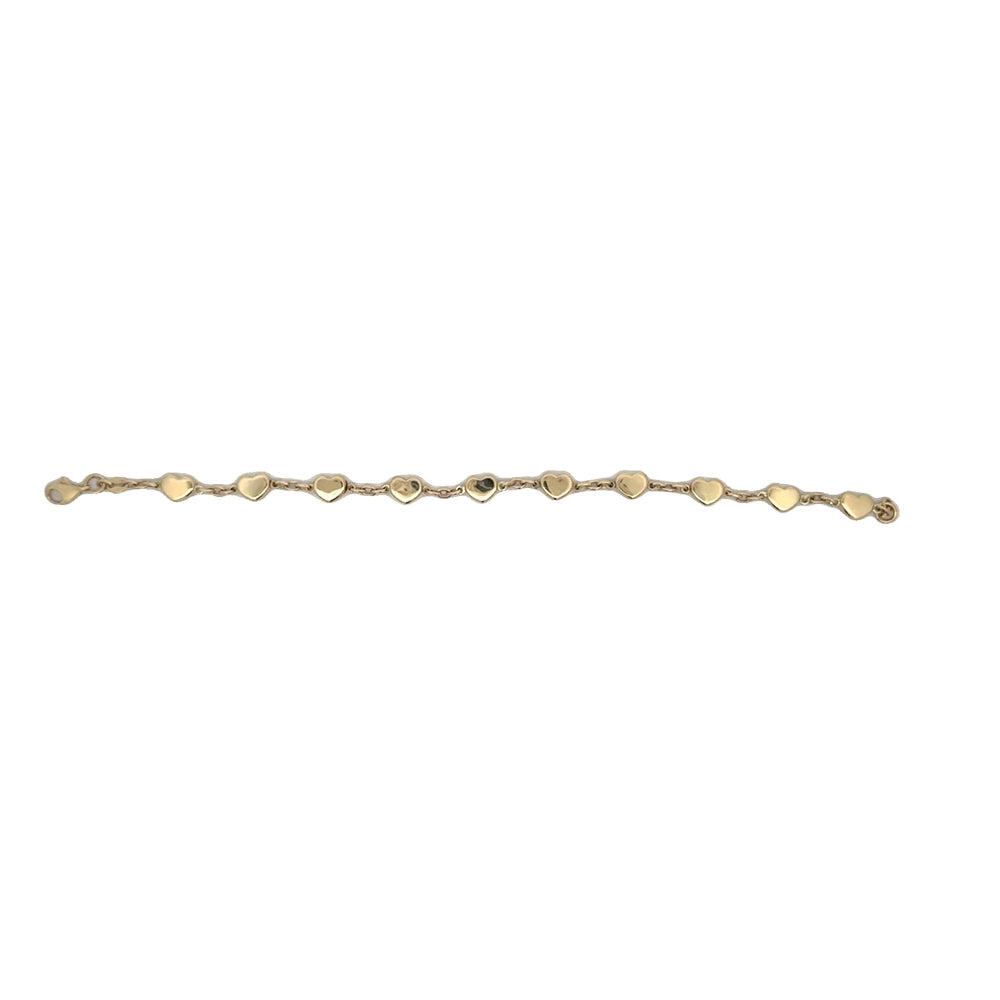 14K Gold Delicate Cable Chain Bracelet