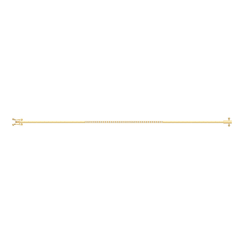 14K Gold Diamond Station Fine Bracelet