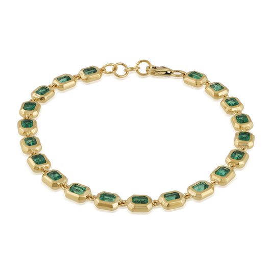 14k Emerald Bracelet