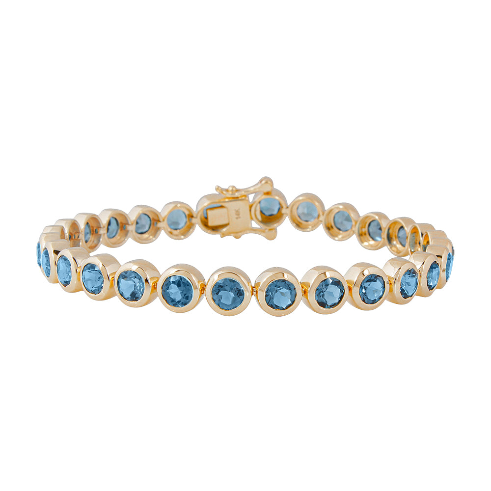 London Blue Topaz Tennis Bracelet