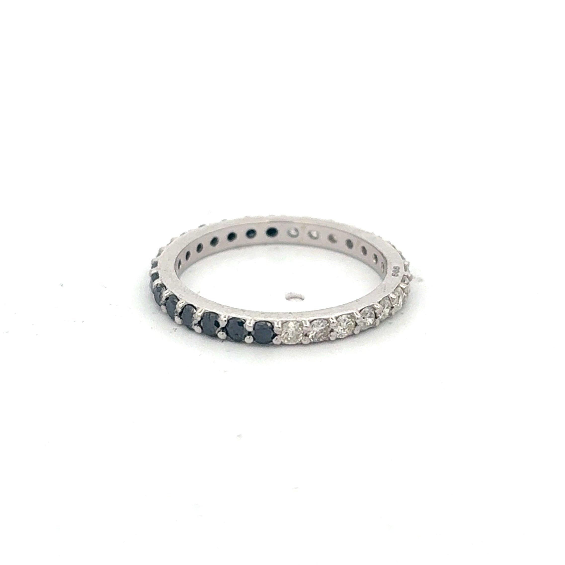 Black & White Diamond Eternity Band