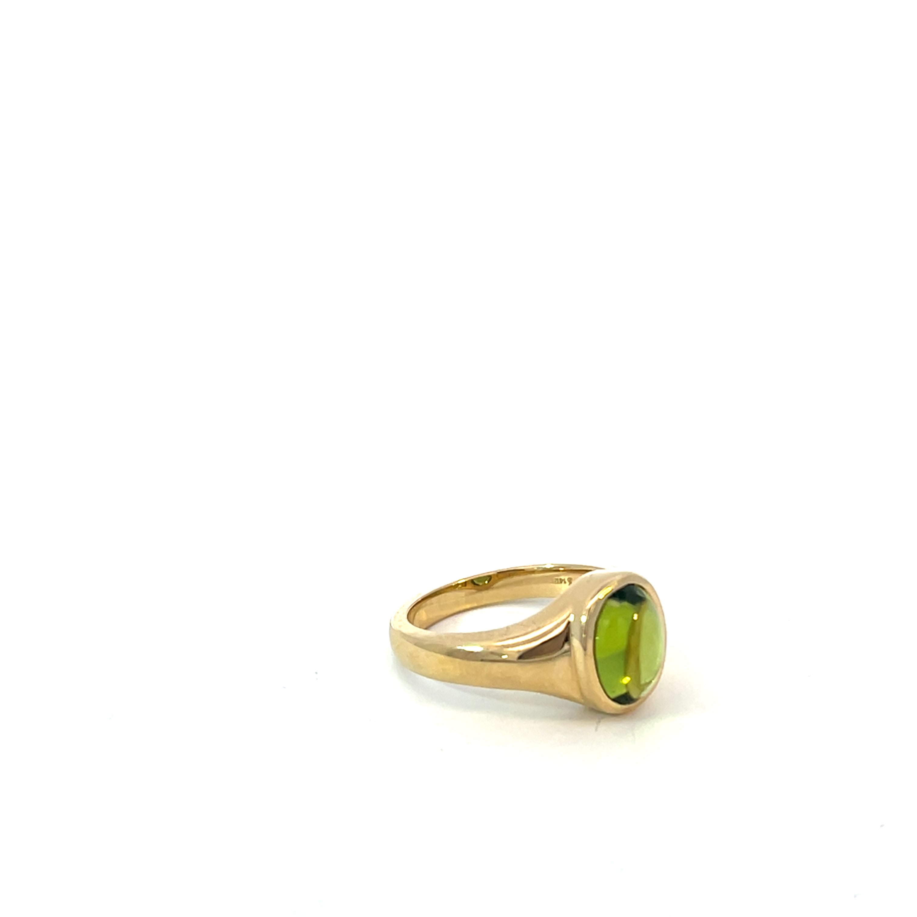 14kyg Oval Peridot Ring