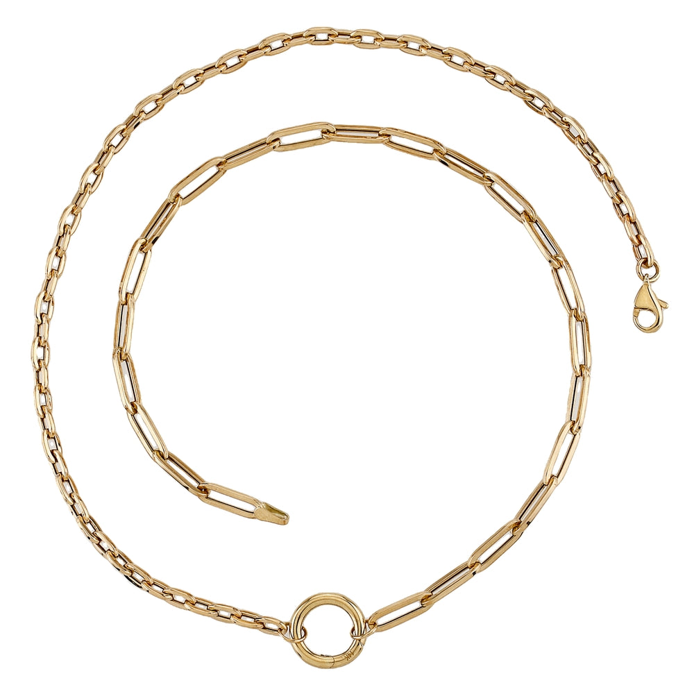 14k Balance Charm Necklace