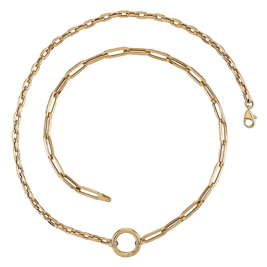 14k Balance Charm Necklace