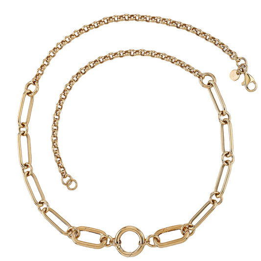 14k Link Charm Necklace
