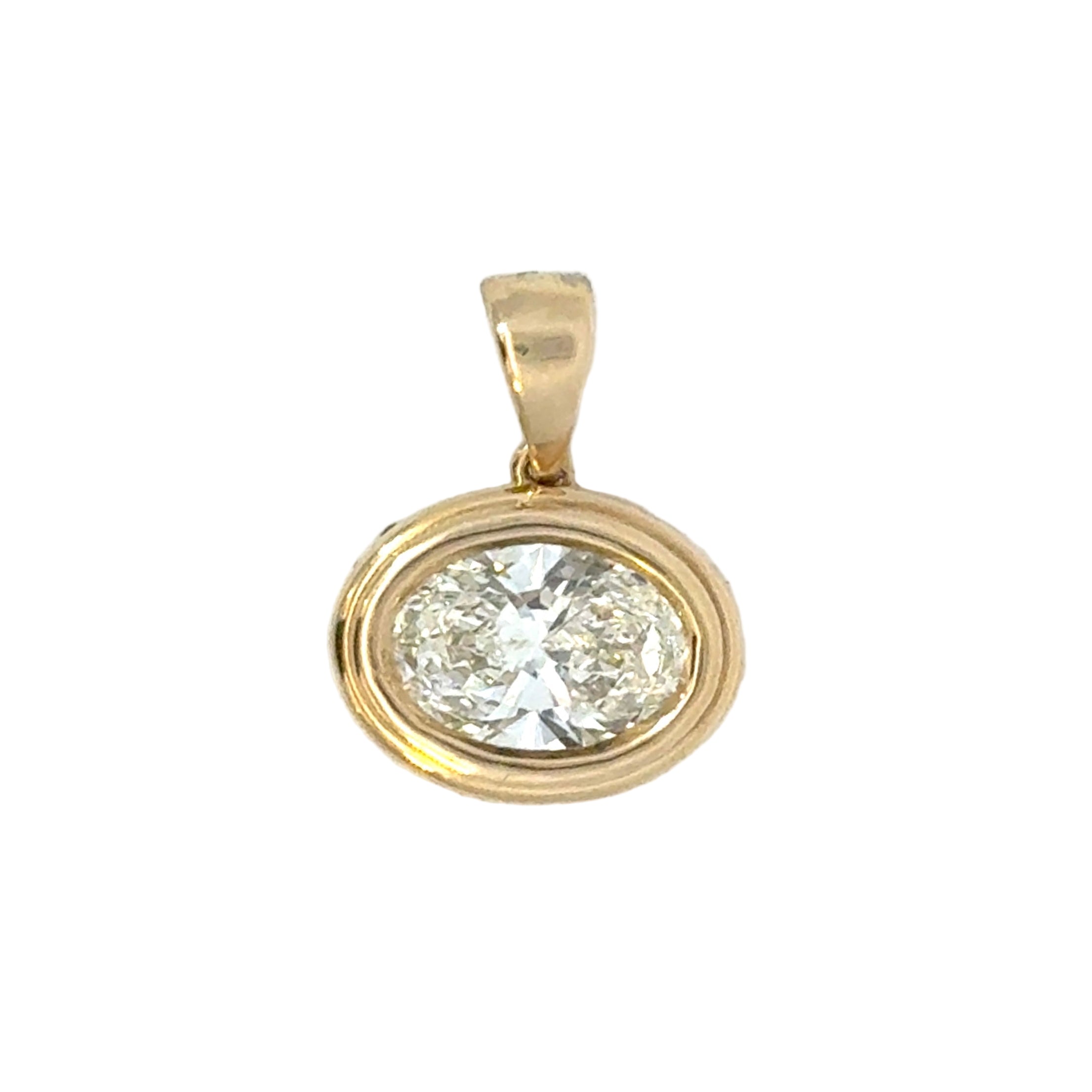 Verity Oval Diamond Pendant