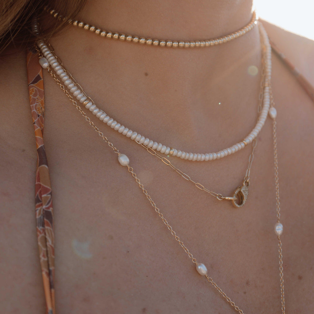 Pearl & Gold Necklace - Nashelle