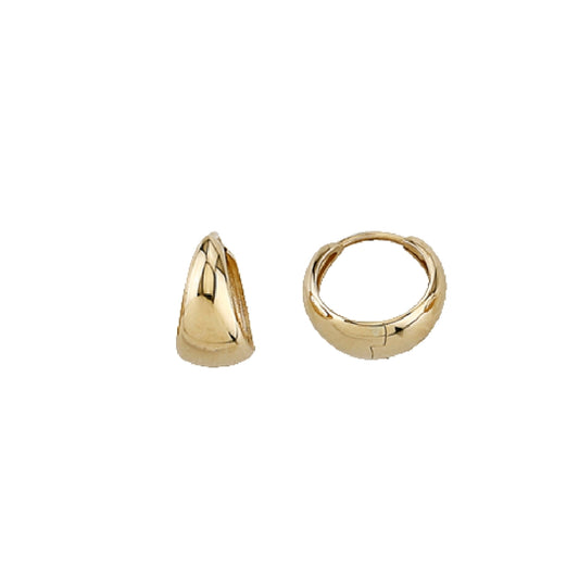 14k Tapered Huggies