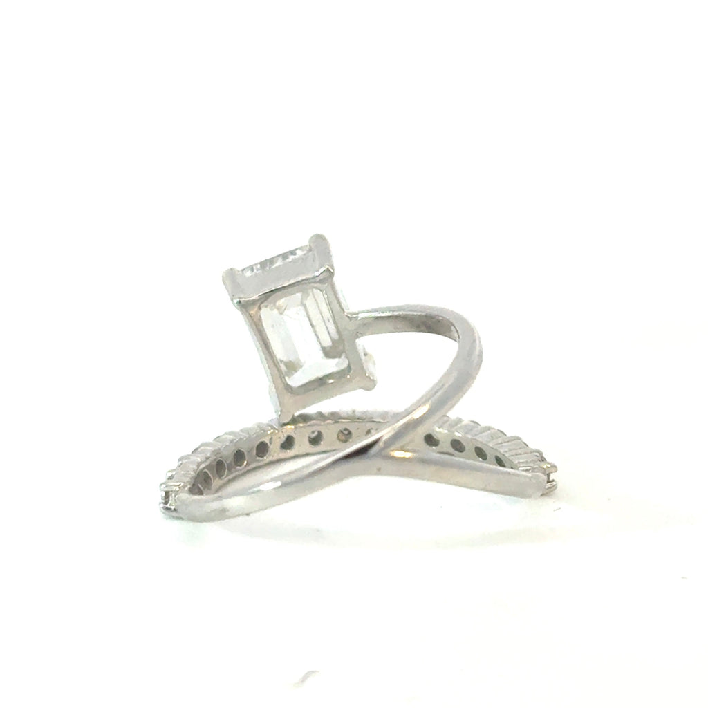 Emerald & Diamond Wrap Ring