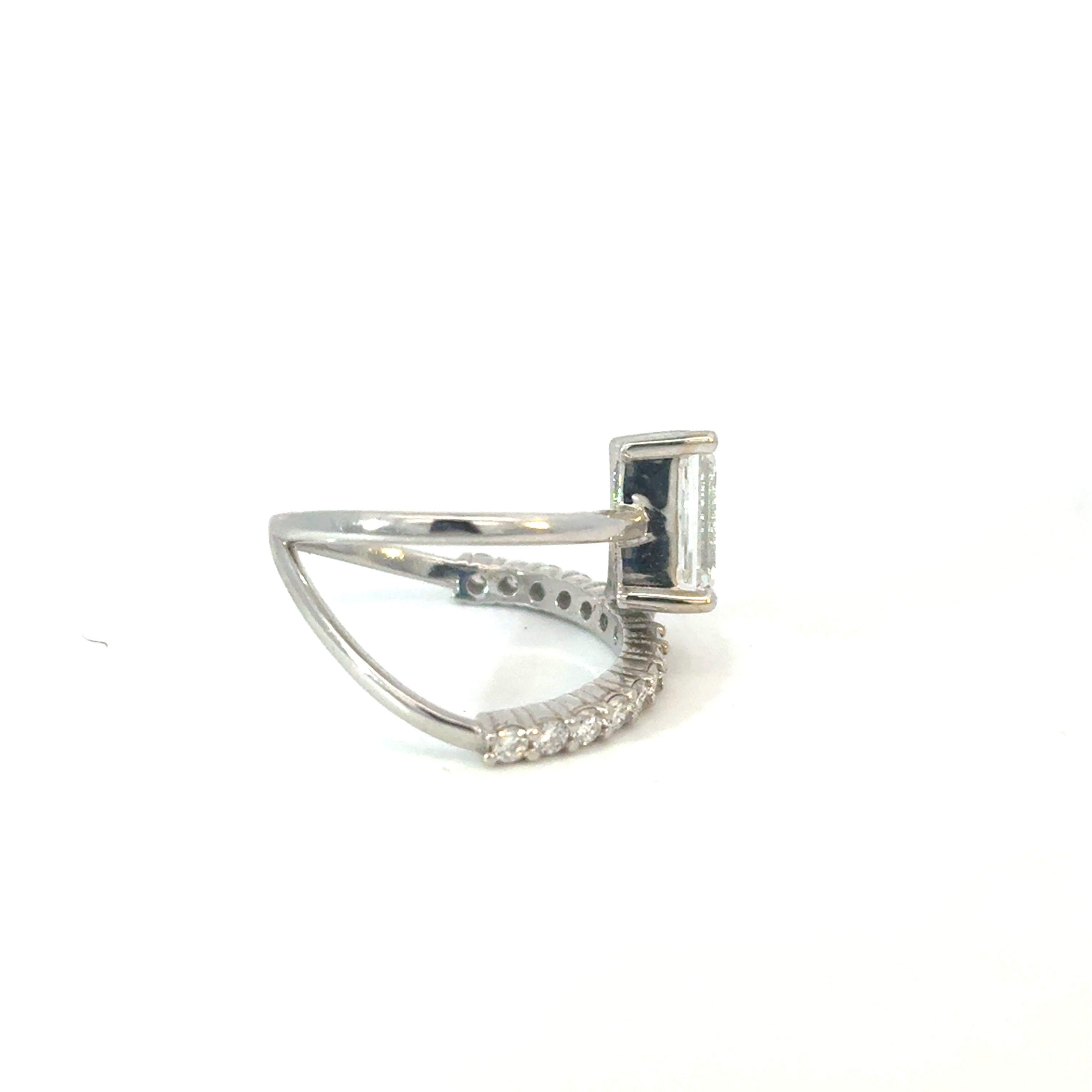 Emerald & Diamond Wrap Ring