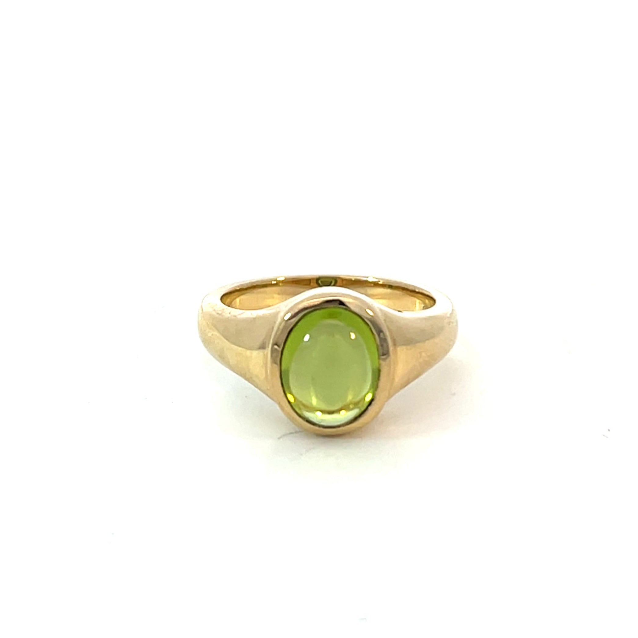 14kyg Oval Peridot Ring