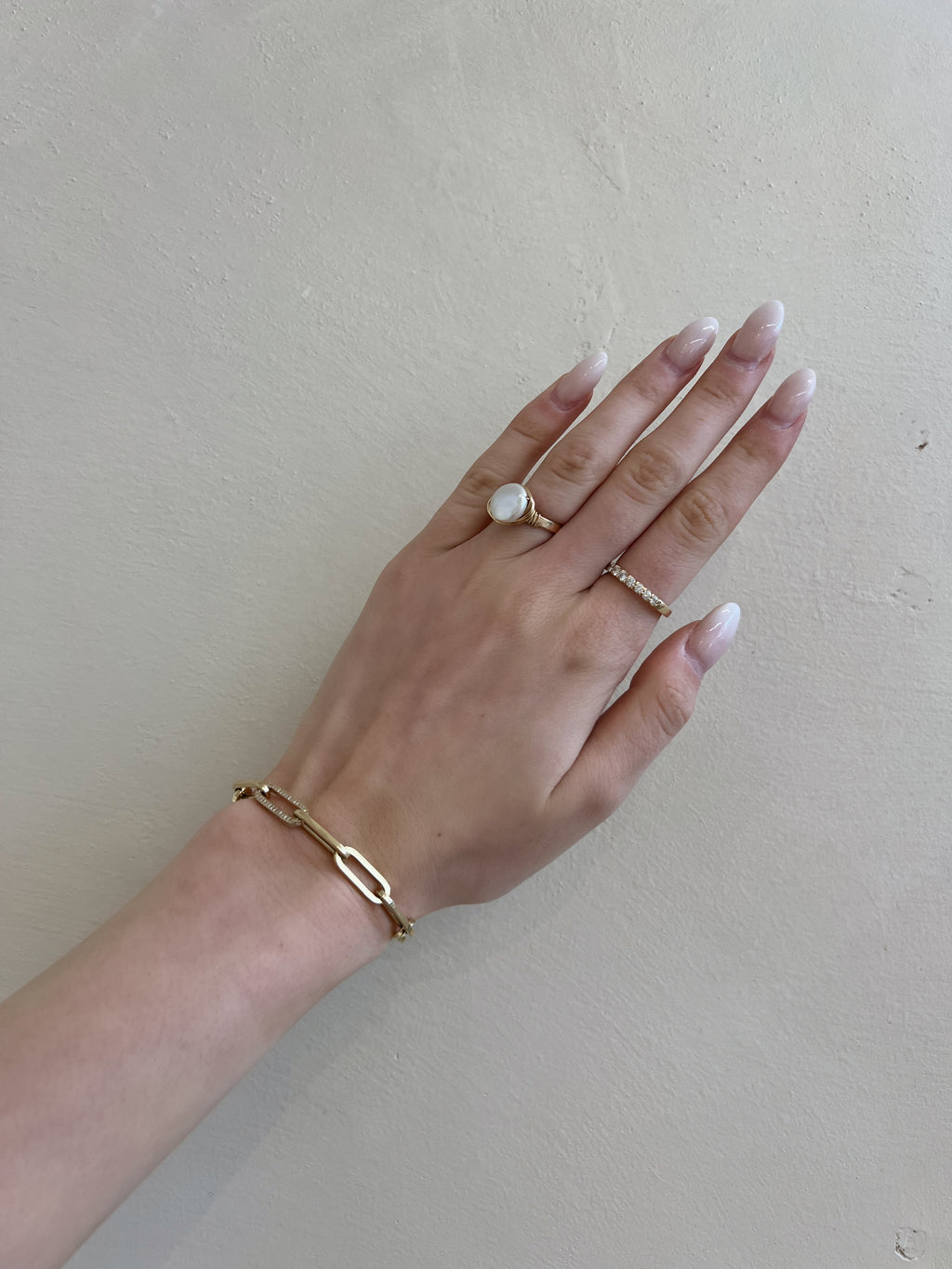 Diamond Flat Draw Bracelet - Nashelle