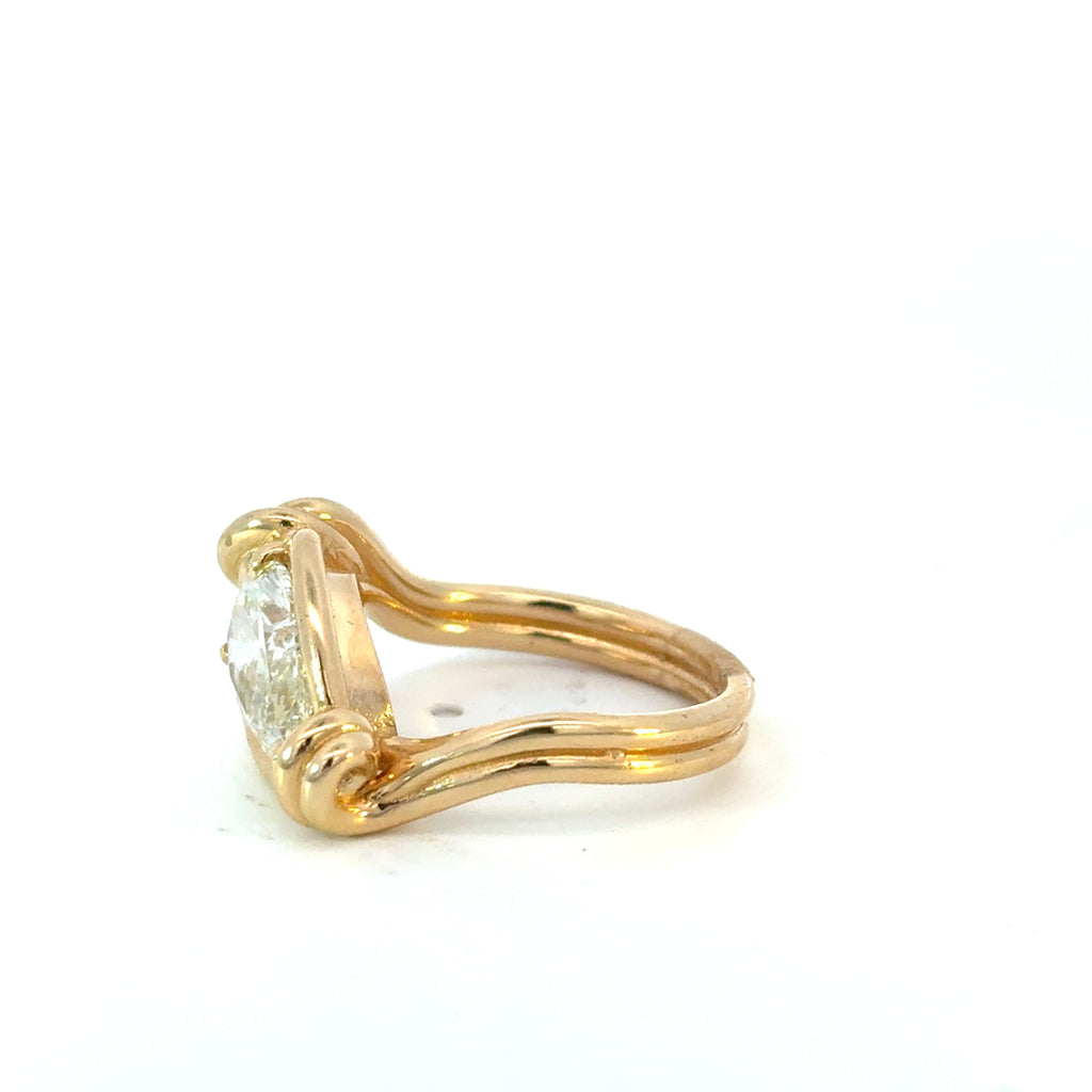 Pear Wrapped Ring