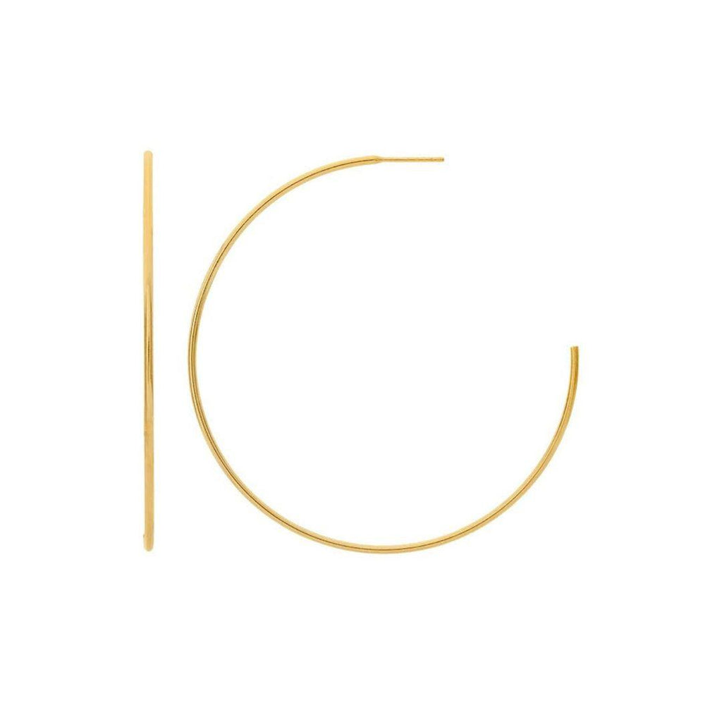 Thin Hoop Earrings - Nashelle