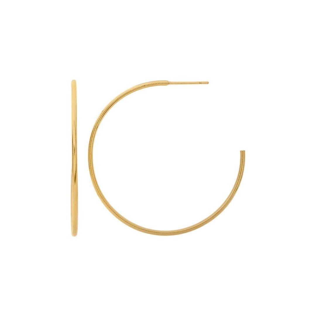 Thin Hoop Earrings - Nashelle