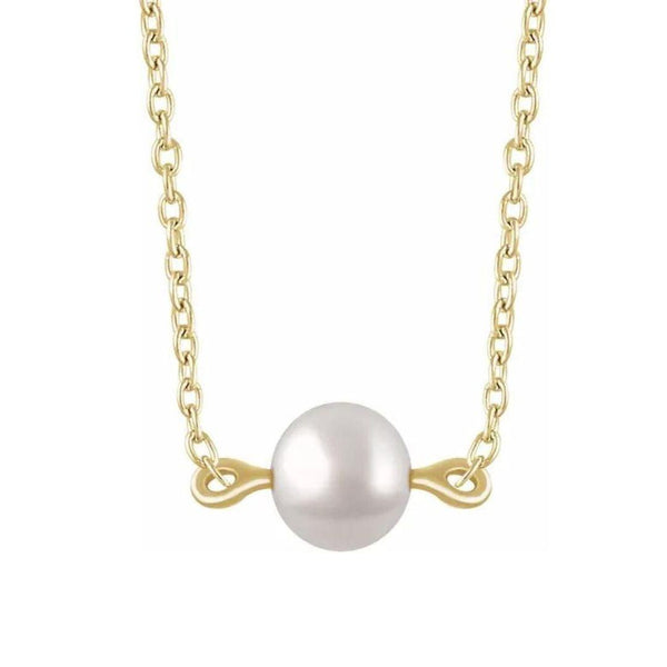 White Freshwater Pearl Necklace - Nashelle
