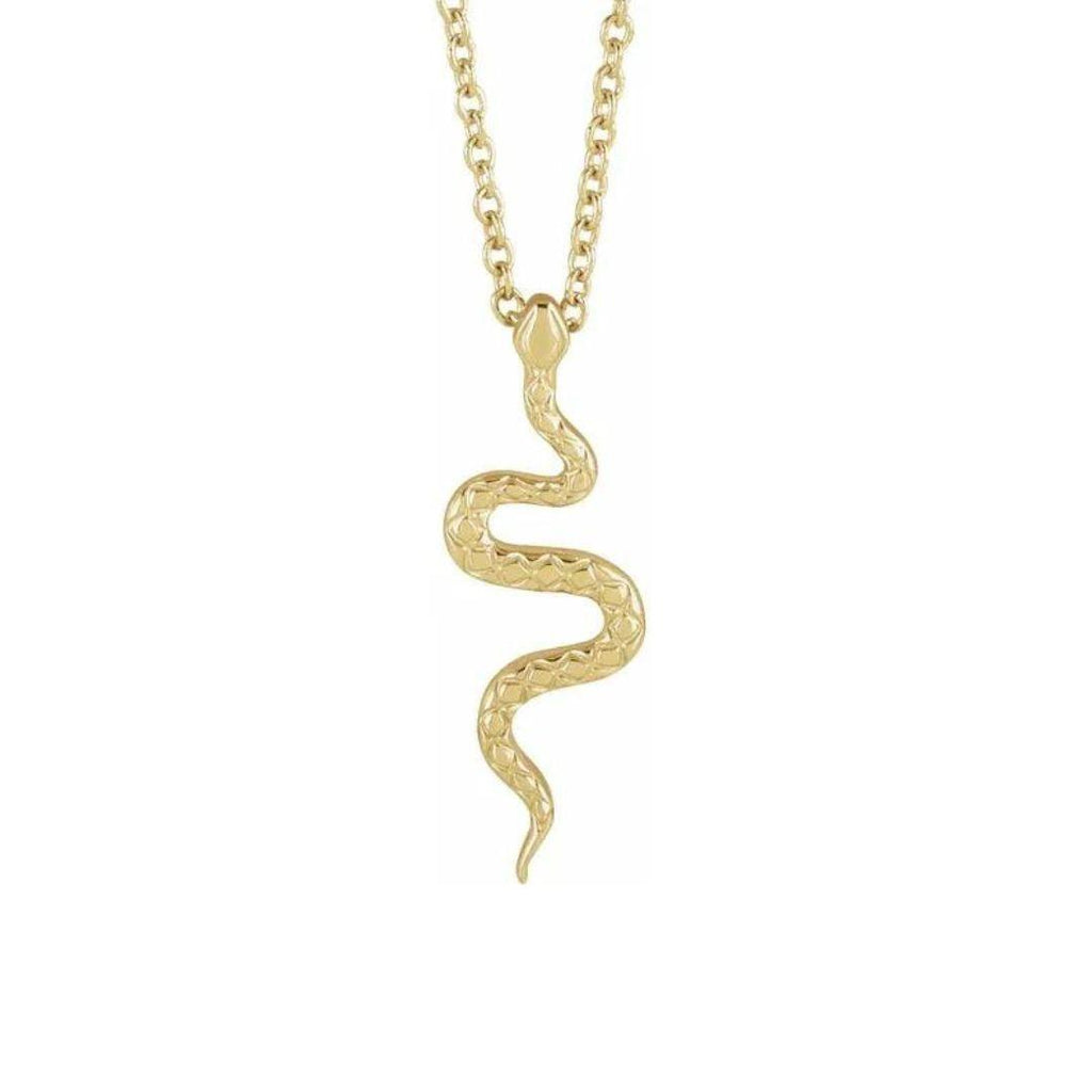Collier serpent en or complexe