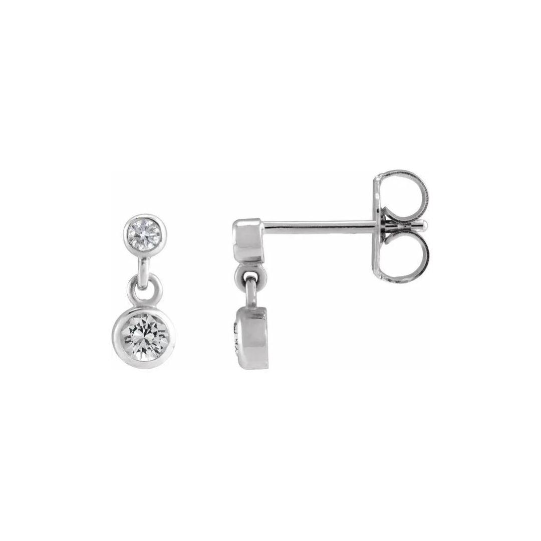 Sapphire Dangle Earrings - Nashelle