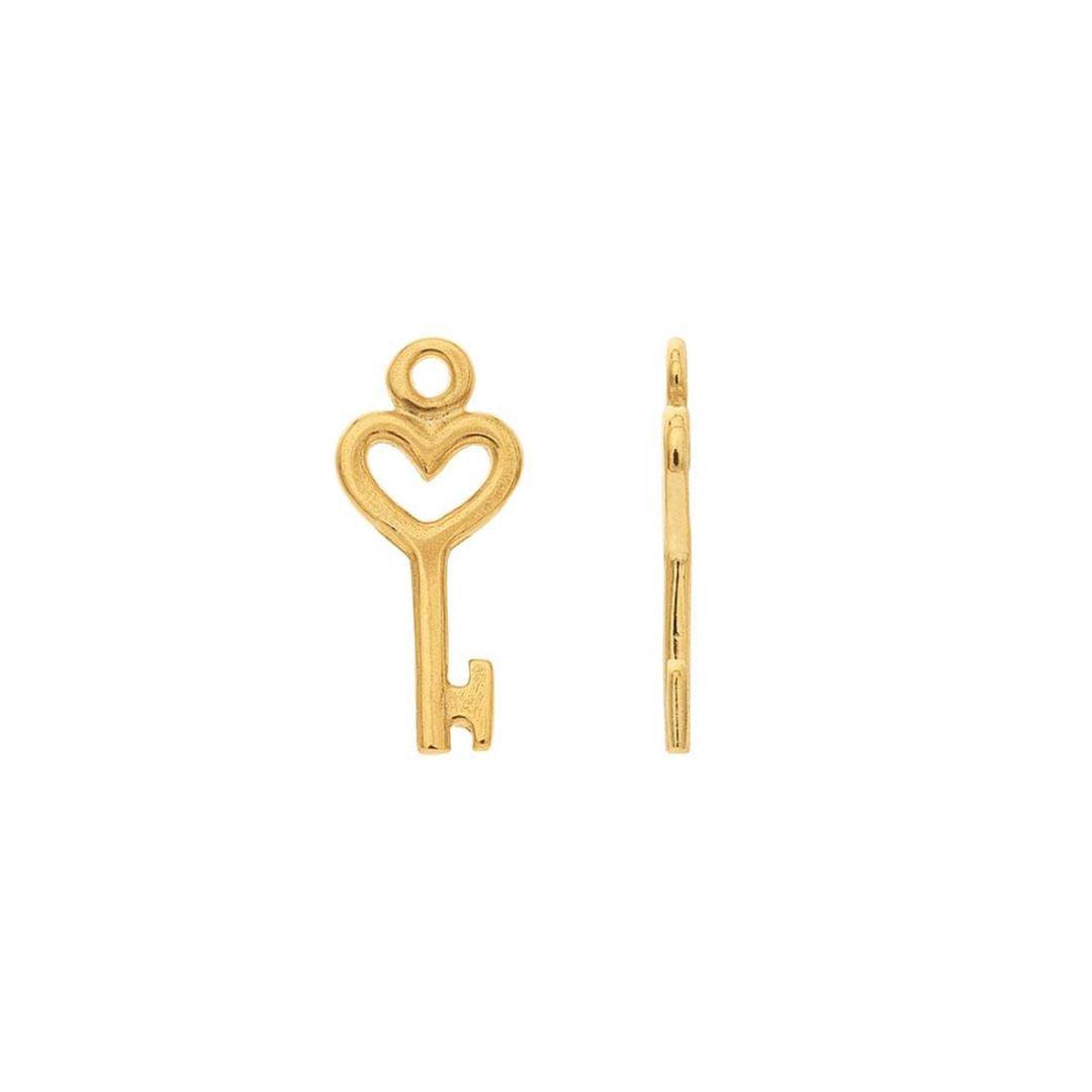 Heart Key Charm - Nashelle