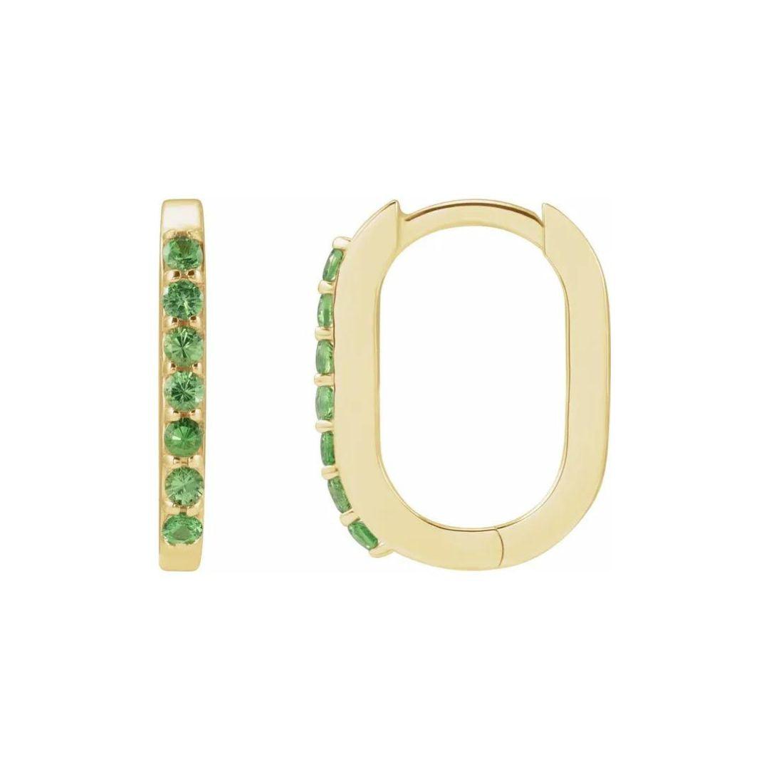 Elongated Huggies With Stones - Nashelle