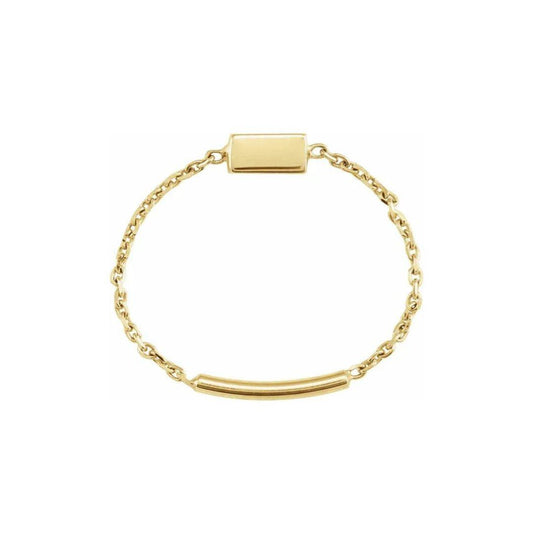 Bar Chain Ring - Nashelle