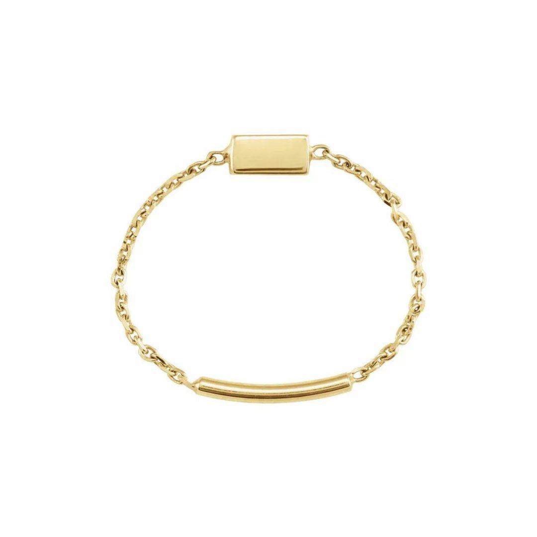 Bar Chain Ring - Nashelle