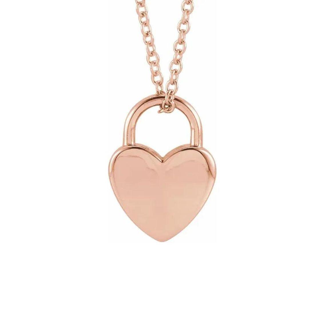 Heart Lock Necklace - Nashelle