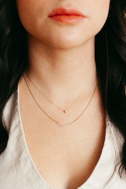 Diamond Curve Necklace