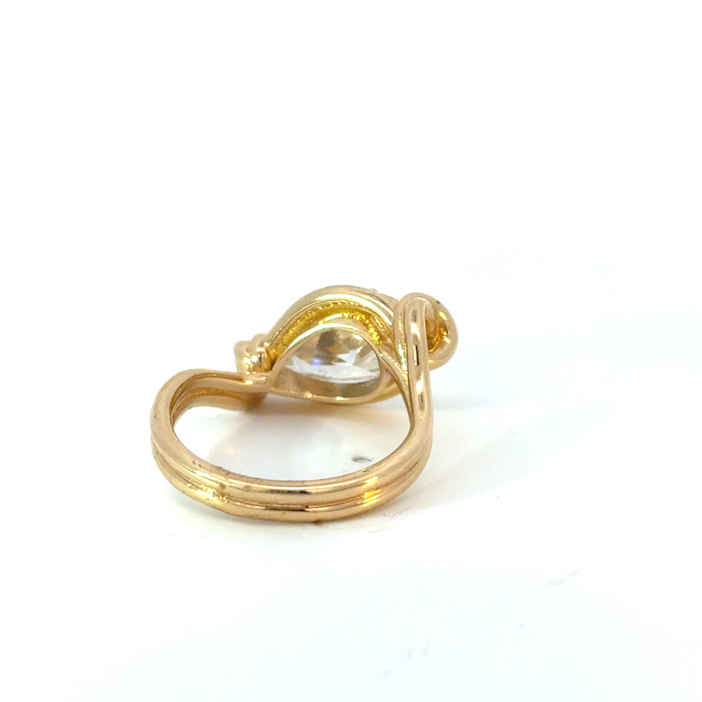 Pear Wrapped Ring
