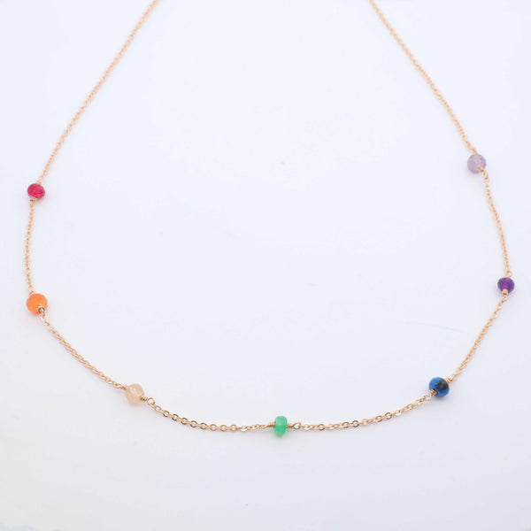 Dainty Rainbow Necklace - Nashelle