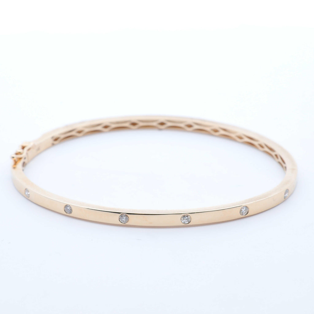 Diamond Inlay Bangle - Nashelle