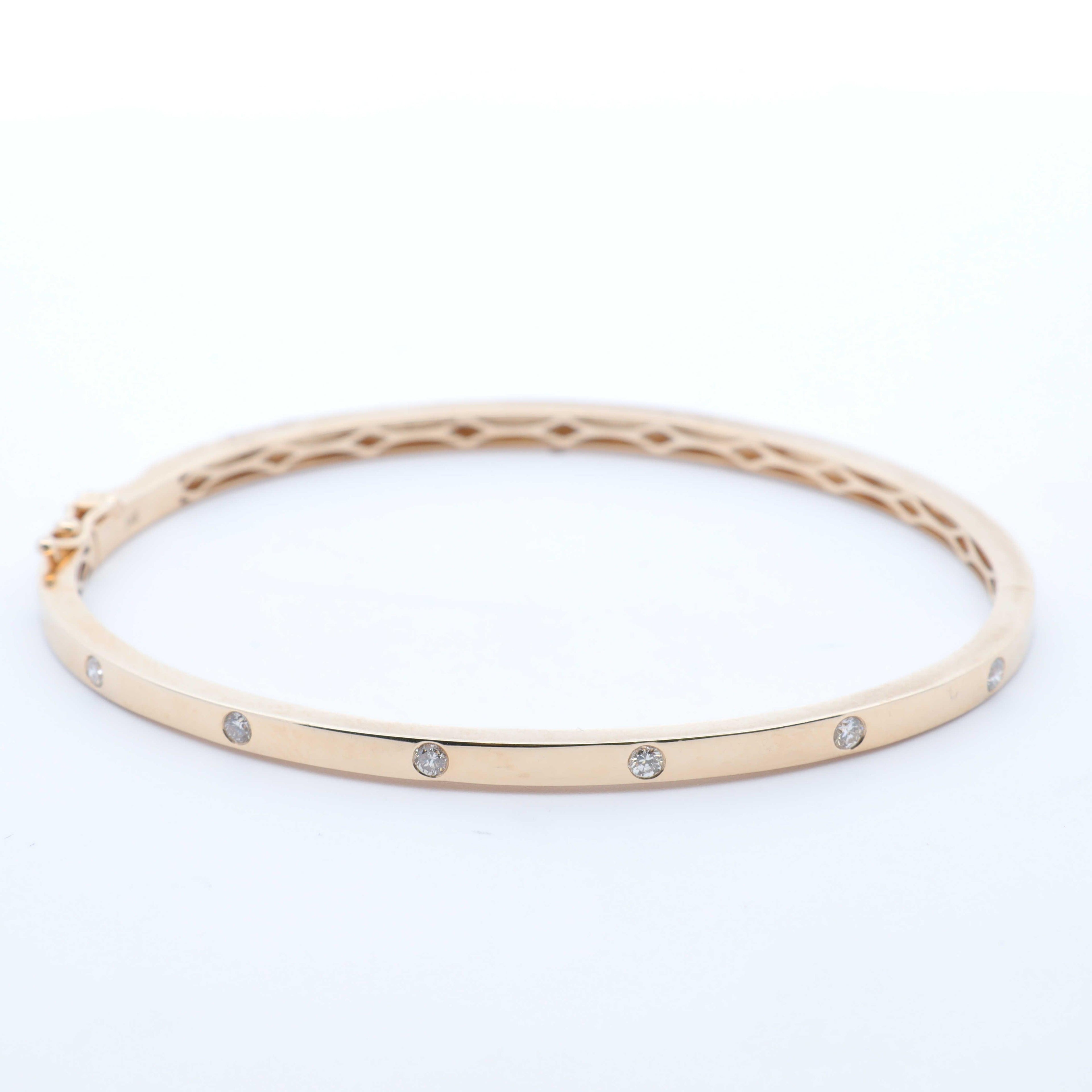Diamond Inlay Bangle - Nashelle