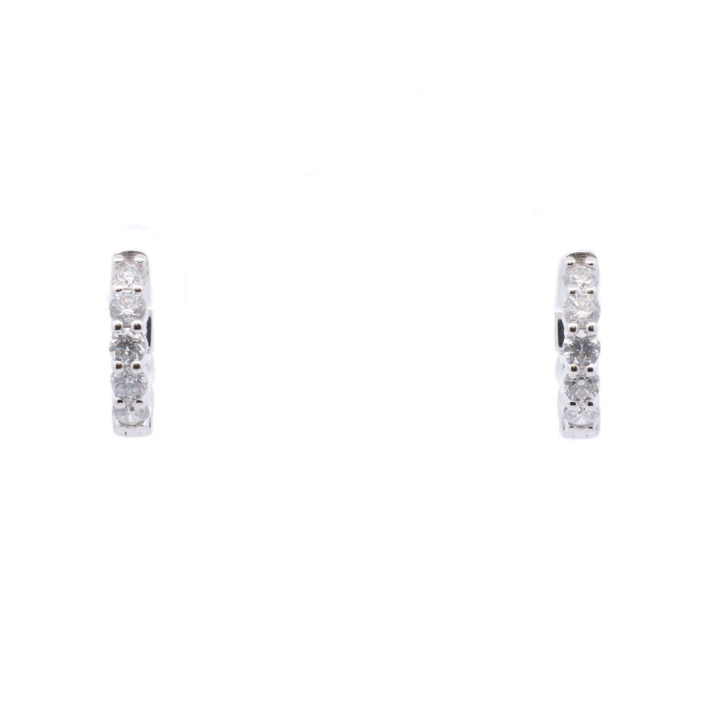 Diamond Hoop Earrings - Nashelle