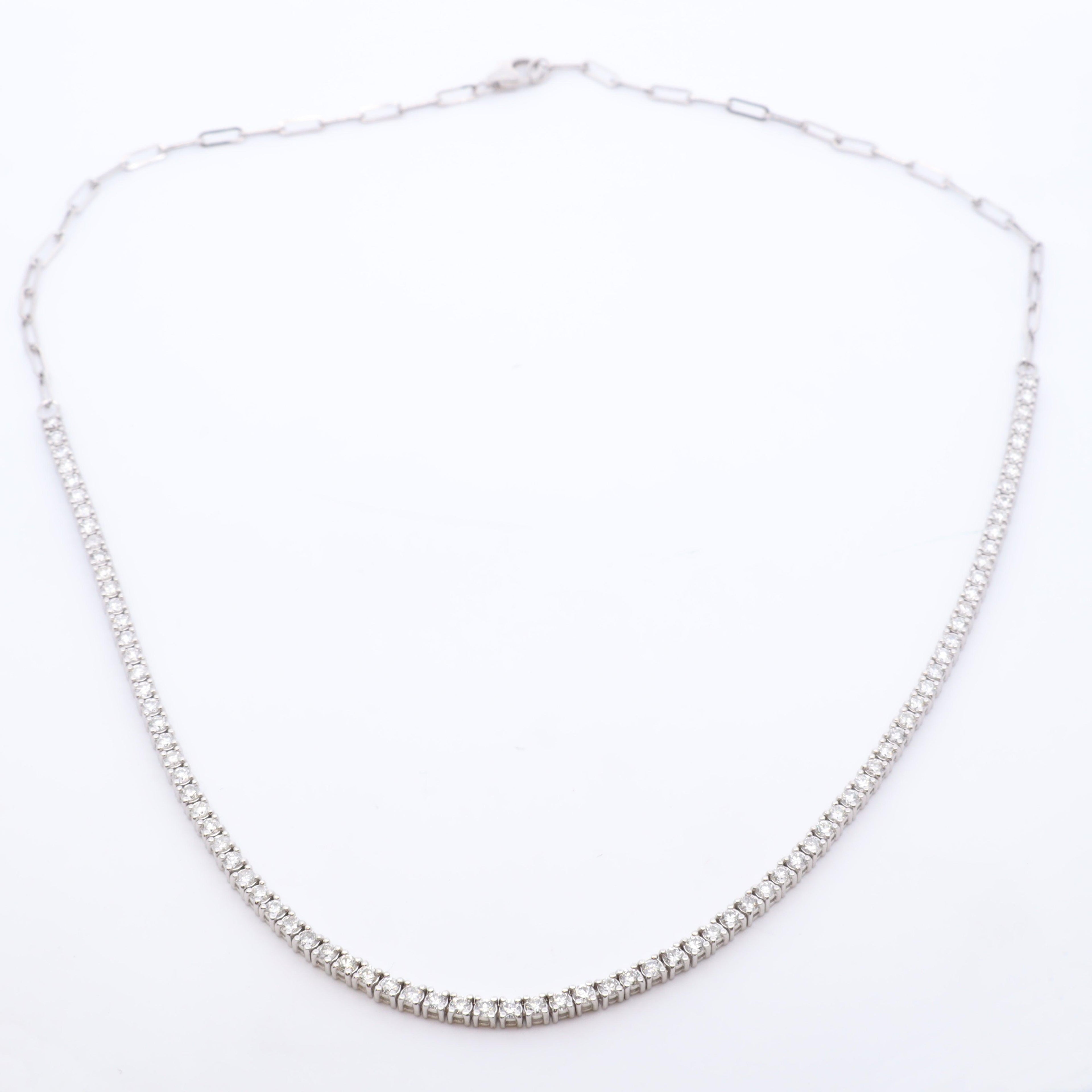 Unity Diamond Tennis Necklace - Nashelle